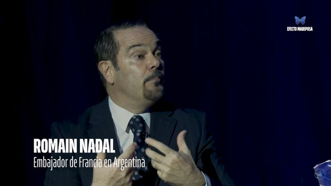 Romain Nadal con Jorge Argüello